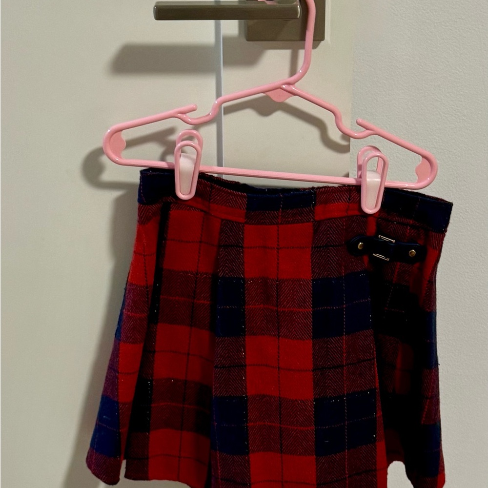 Christmas Plaid Skirt Girl Size 6